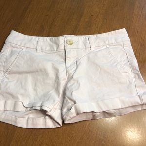 american eagle white shorts